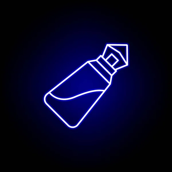 Parfüm line neon ikon. Elemeit a szépség és kozmetikai illusztráció ikonra. Jeleket és szimbólumokat lehet használni a webes, logó, mobil alkalmazás, UI, UX — Stock Vector