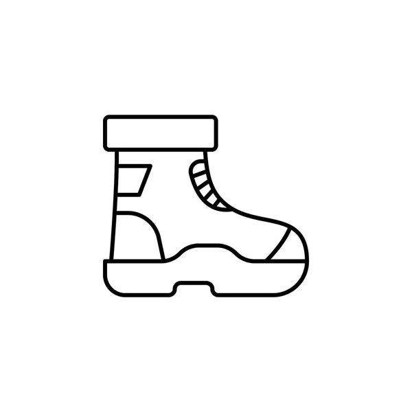 Значок лінії черевиків. Елемент джунглів для мобільної концепції та ілюстрації веб-додатків . — стоковий вектор