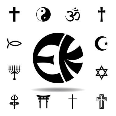 din sembolü, eckankar simgesi. Din sembolü illüstrasyon unsuru. İşaretler ve semboller simgesi web, logo, mobil uygulama, Ui, Ux için kullanılabilir