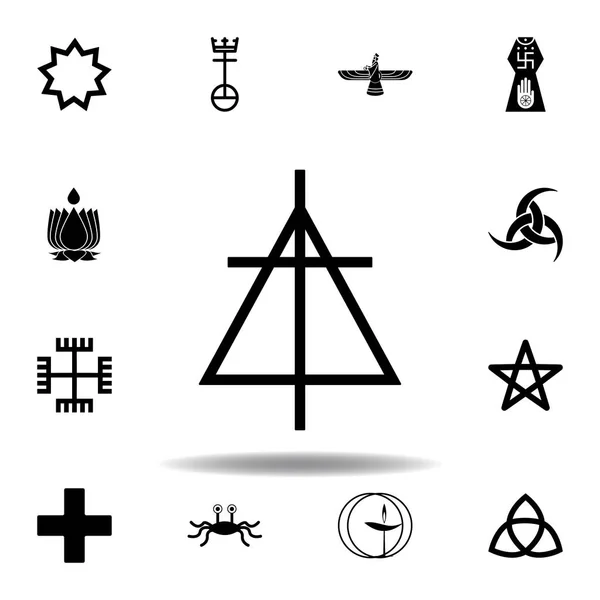 Vallási szimbólum, Christian református templom ikonja. Eleme a vallás szimbóluma illusztráció. Jelek és szimbólumok ikon lehet használni a weben, logó, mobil alkalmazás, UI, UX — Stock Vector