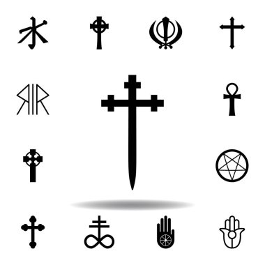 din sembolü, Aaronic sipariş kilise simgesi. Din sembolü illüstrasyon unsuru. İşaretler ve semboller simgesi web, logo, mobil uygulama, Ui, Ux için kullanılabilir