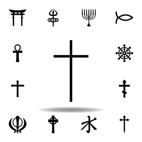 Símbolo de la religión, icono del catolicismo. Elemento de la ilustración símbolo de la religión. Signos y símbolos icono se puede utilizar para la web, logotipo, aplicación móvil, interfaz de usuario, UX — Vector de stock