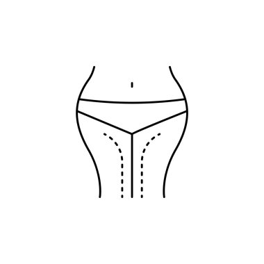 bacaklar beyaz arka plan üzerinde çizgi simgesini azaltmak