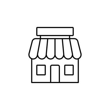 alışveriş, bina hattı simgesi. Black Friday ve satış simgesinin öğeleri. Üstün kaliteli grafik tasarım simgesi. Web, logo, mobil uygulama, Ui, Ux için kullanılabilir