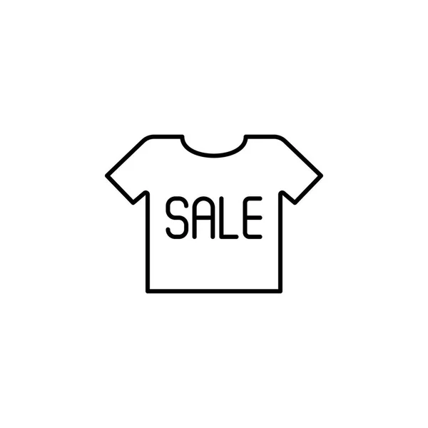 Skjorta, försäljning linje ikon. Element av svart fredag och försäljning ikon. Grafisk design ikon av högsta kvalitet. Kan användas för webb, logo, mobilapp, UI, UX — Stock vektor