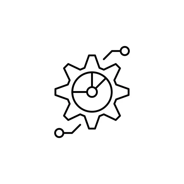 Groupement, icône de ligne de réglage sur fond blanc — Image vectorielle