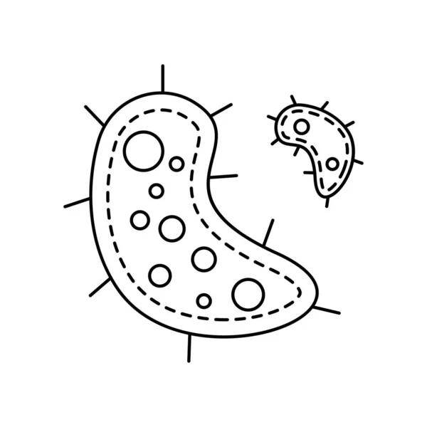 Krankenhaus, Medical, Health Clinic Line Symbol auf weißem Hintergrund — Stockvektor