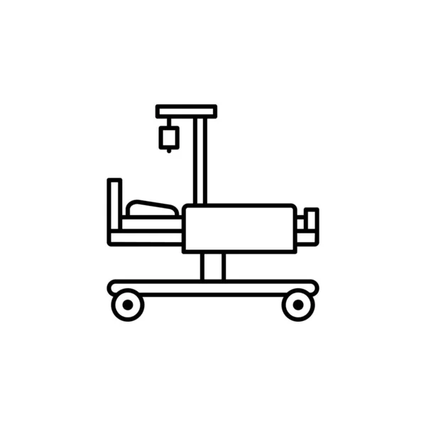 Krankenhausbetten Symbol Zeichen Und Symbole Können Für Web Logo Mobile — Stockvektor