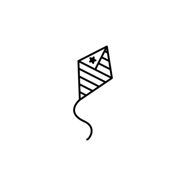 Ikona Kite Line Značky Symboly Lze Použít Pro Web Logo — Stockový vektor