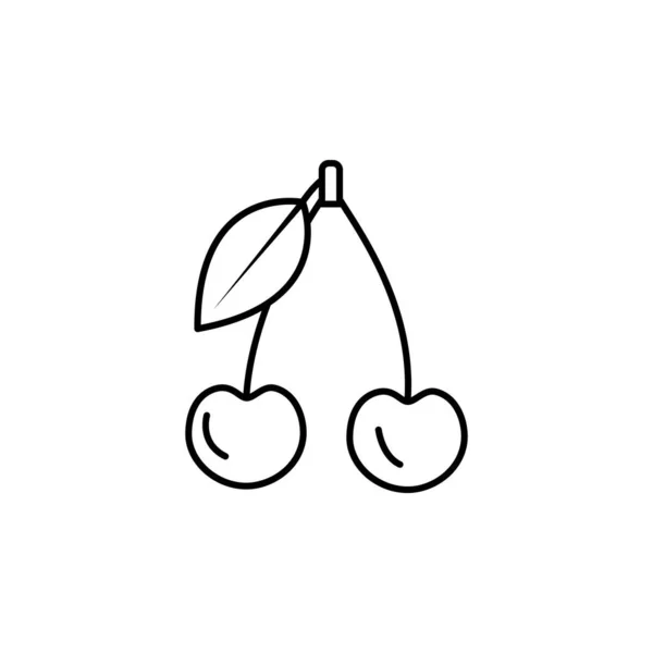 Kirschlinien Symbol Zeichen Und Symbole Können Für Web Logo Mobile — Stockvektor
