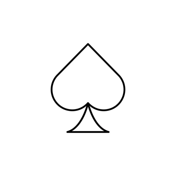 Pokerline Symbol Zeichen Und Symbole Können Für Web Logo Mobile — Stockvektor