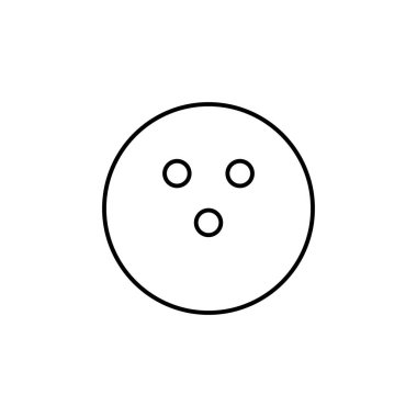 Bowling topu simgesi. İşaretler ve semboller beyaz arkaplanda ağ, logo, mobil uygulama, UI, UX için kullanılabilir