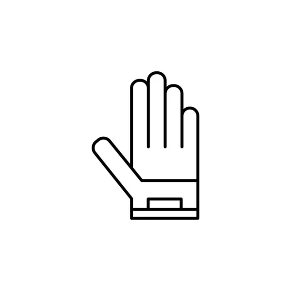 Baş Parmak Bowling Salonu Ikonu Şaretler Semboller Beyaz Arkaplanda Logo — Stok Vektör