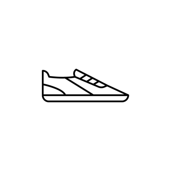 Zapatos Icono Línea Bolos Los Signos Símbolos Pueden Utilizar Para — Vector de stock