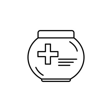 Merhem çizgisi simgesi. İşaretler ve semboller beyaz arkaplanda ağ, logo, mobil uygulama, UI, UX için kullanılabilir