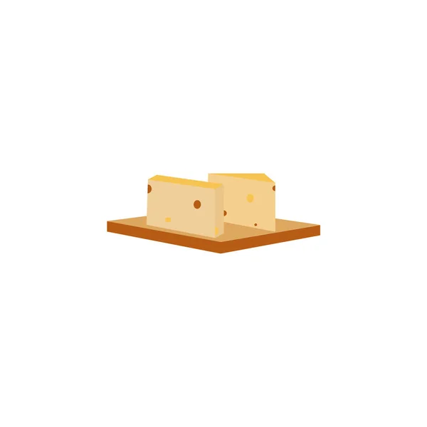色彩斑斓的奶酪图标 符号和符号可用于白色背景的Web Logo Mobile App — 图库矢量图片