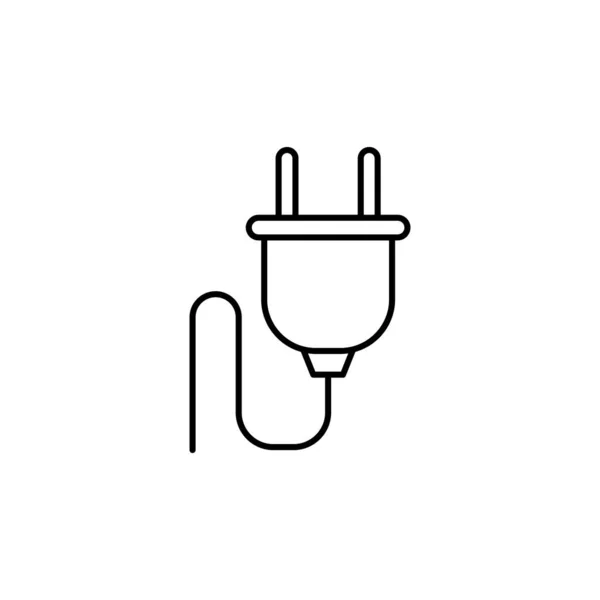 Значок Кабельной Линии Знаки Символы Могут Использованы Веб Логотип Мобильное — стоковый вектор