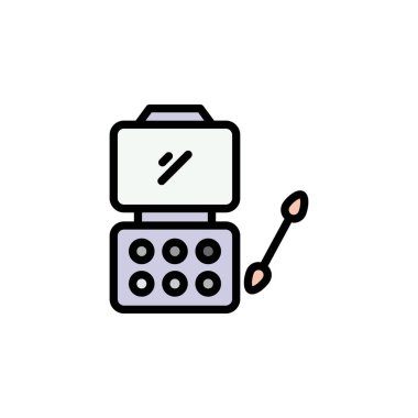 Göz farı ana hatları simgesi. Güzellik ve Kozmetik ikonu elementleri. İşaretler ve semboller beyaz arkaplanda ağ, logo, mobil uygulama, UI, UX için kullanılabilir