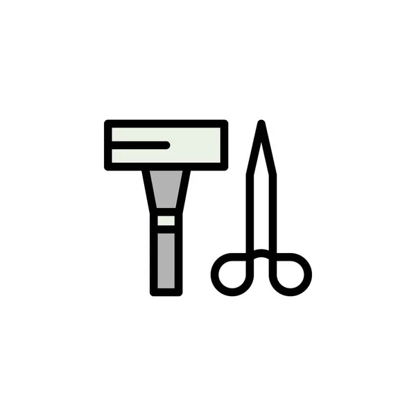 Scissors Outline Icon Elements Beauty Cosmetics Illustration Icon Signs Symbols — Stock Vector