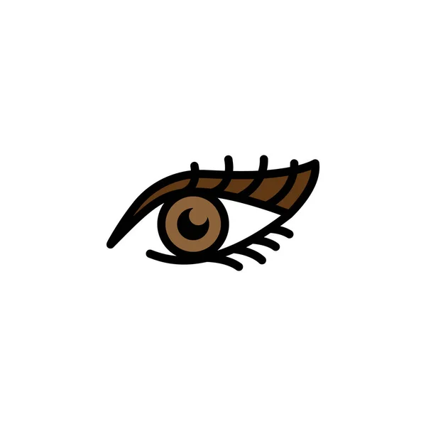Иконка Контура Глаз Значок Элементы Красоты Косметики Знаки Символы Могут — стоковый вектор
