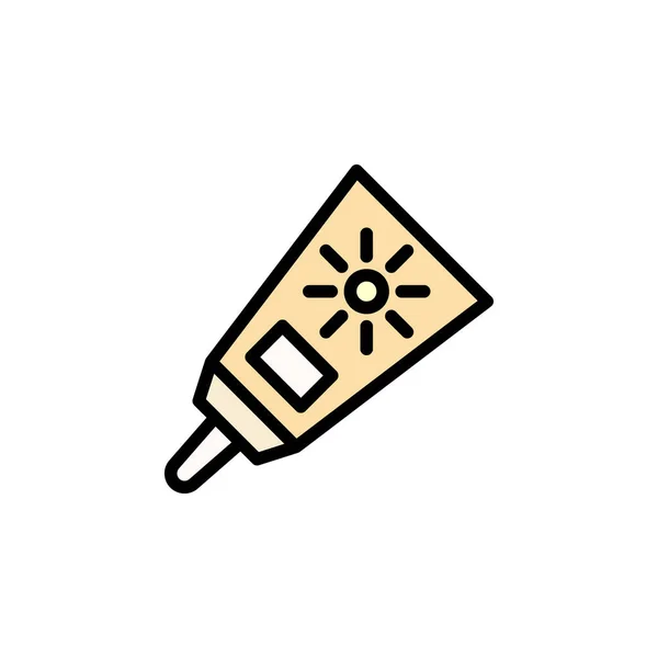 Иконка Кремом Солнца Значок Элементы Красоты Косметики Знаки Символы Могут — стоковый вектор