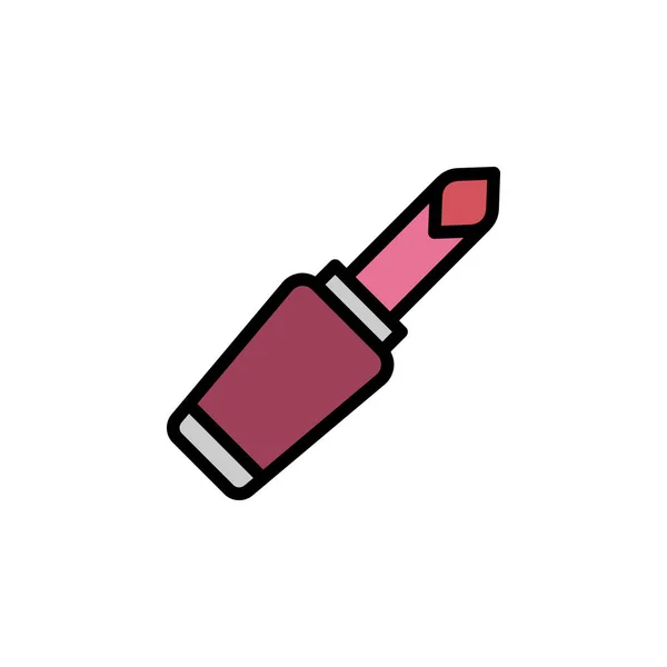 Ikon Lipstik Ikon Elemen Kecantikan Dan Kosmetik Tanda Dan Simbol - Stok Vektor