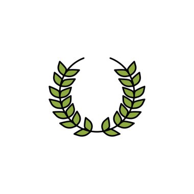 Çelenk, ölüm çizgisi ikonu. Ayrıntılı ölüm illüstrasyon simgeleri seti. Beyaz arkaplanda ağ, logo, mobil uygulama, UI, UX için kullanılabilir