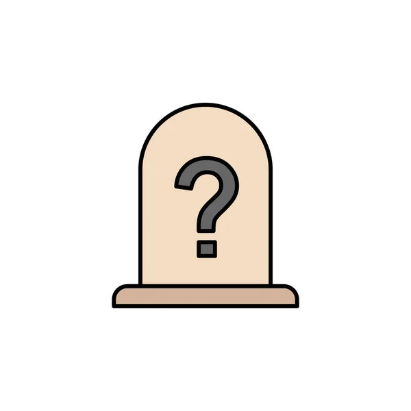 坟墓轮廓图标 详细的死亡图解图标集 可用于Web Logo Mobile App Ux的白色背景 — 图库矢量图片