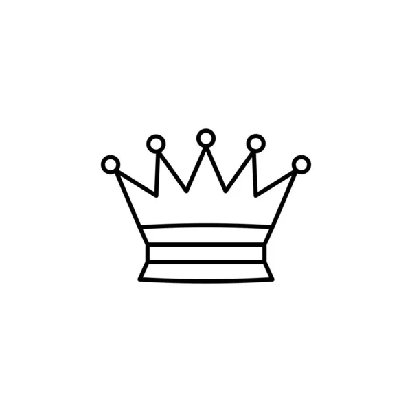 Királynő Vonal Ikon Jelek Szimbólumok Használható Web Logó Mobil App — Stock Vector