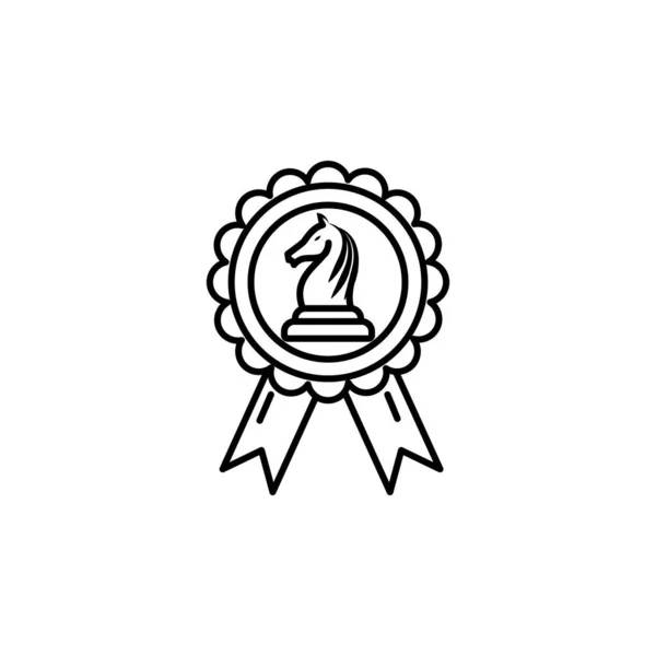 Значок Линии Бейджа Знаки Символы Могут Использованы Веб Логотип Мобильное — стоковый вектор