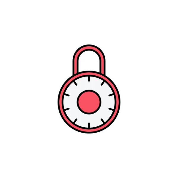 Vorhängeschloss Privatsphäre Sicherheitssymbol Element Der Bildungsillustration Zeichen Und Symbole Können — Stockvektor