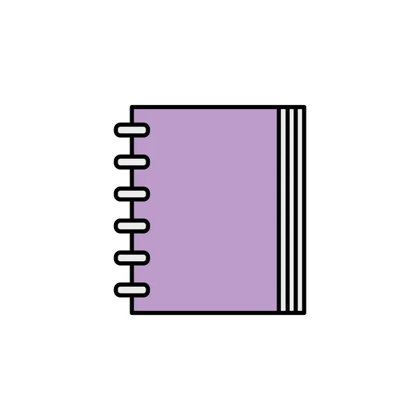 Notebook Agenda Address Book Icon Element Education Illustration Signs Symbols — Stock Vector