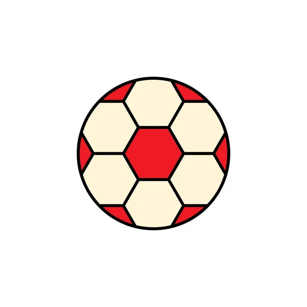 Fotbal Fotbal Sportovní Ikona Prvek Ilustrace Vzdělání Značky Symboly Lze — Stockový vektor