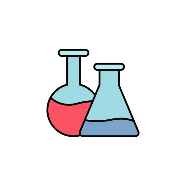 瓶子图标 教育的要素说明 符号和符号可用于白色背景的Web Logo Mobile App — 图库矢量图片