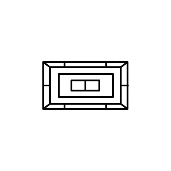 Ref Cricket Target Line Знаки Символы Могут Использованы Веб Логотип — стоковый вектор