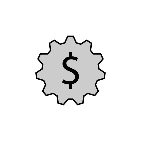 Bieg Ikona Dolara Element Ilustracji Finansowej Ikona Znaków Symboli Może — Wektor stockowy