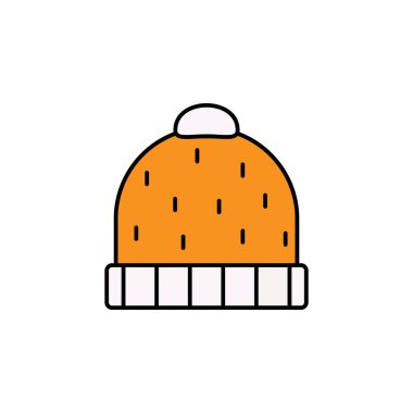 Snow, şapka çizgisi ikonu. Yeni yıl unsurları, Noel illüstrasyonu. Kaliteli grafik tasarım simgesi. Beyaz arkaplanda ağ, logo, mobil uygulama, UI, UX için kullanılabilir