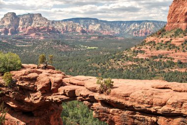 panoramik devils Bridge kırmızı rock state Park, sedona, arizona, ABD