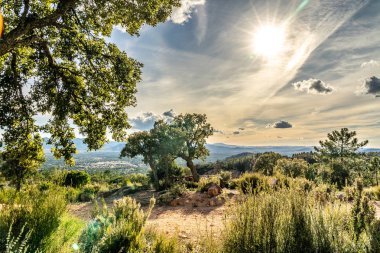 Roquebrune emin AGENS vadisinde görünümü, Cote d 'azur, Fransa
