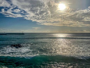 bulutlar desen Mauritius düzenlenmiş güneş