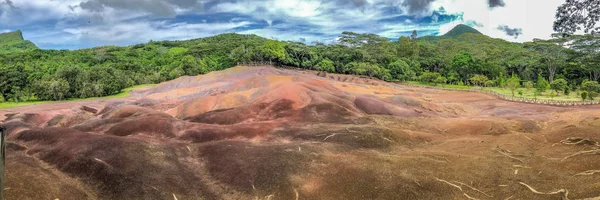 Tierra de siete colores en Chamarel, Isla Mauricio —  Fotos de Stock