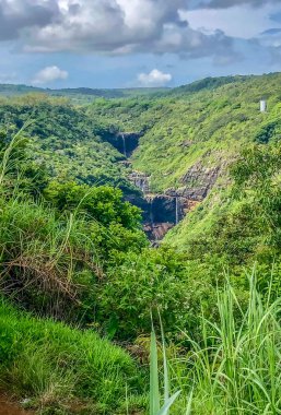 Tamarind Şelaleleri görünümü, Mauritius Adası
