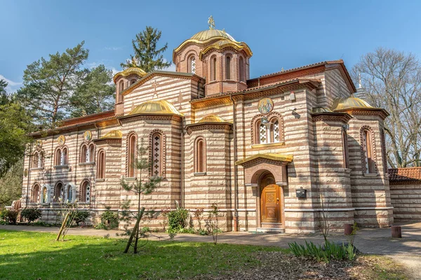 Greek Orthodox Church in Grueneburgpark, Frankfurt — Stock Photo, Image