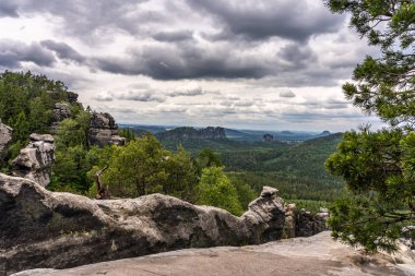 sakson İsviçre'nin panoramik manzarası, Almanya