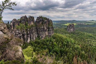 schrammsteine in saxon Switzerland, Almanya