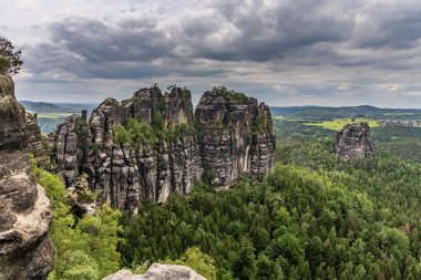 schrammsteine in saxon Switzerland, Almanya