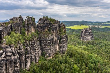 schrammsteine in saxon Switzerland, Almanya