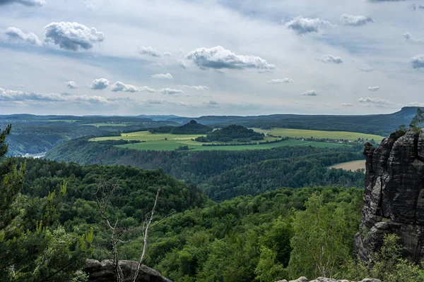 Panoramic view on kaiserkrone in saxon switzerland, germany — Stock Photo, Image