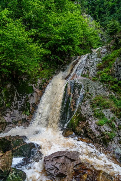 Allerheiligen vattenfall kaskad i Schwarzwald, Tyskland — Stockfoto