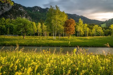 Oberammergau'da gün batımı, Almanya